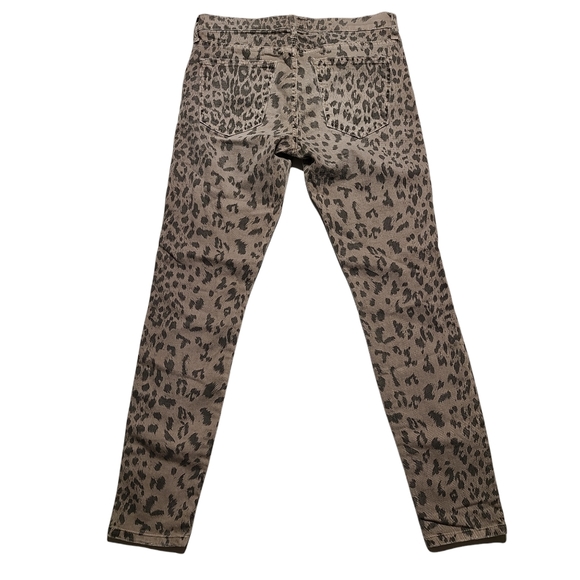 Current Elliott Stiletto Womens Size 27 Leopard Pants Grey Ankle Cropped - Picture 2 of 9